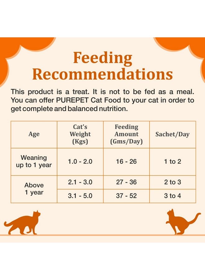 بيوربيت مكافآت القطط الكريمية القابلة لللعق من PUREPET بنكهة الدجاج الحقيقي، عبوة من 5 قطع × 75 جرام، إجمالي العبوة 375 جرامًا لجميع مراحل الحياة - Image 5