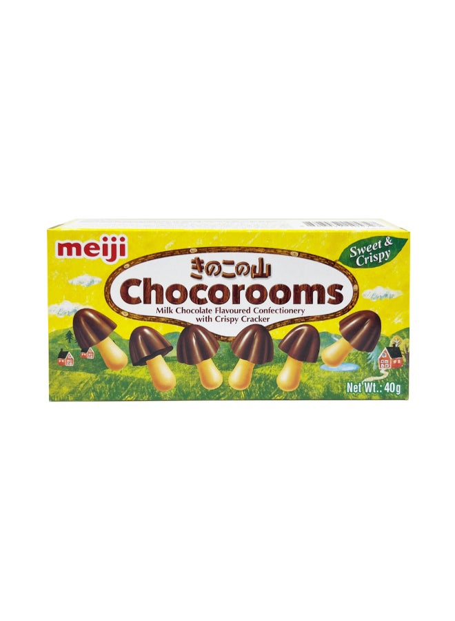 Meiji Chocorooms Milk Chocolate Crispy Cracker-40g - Image 2