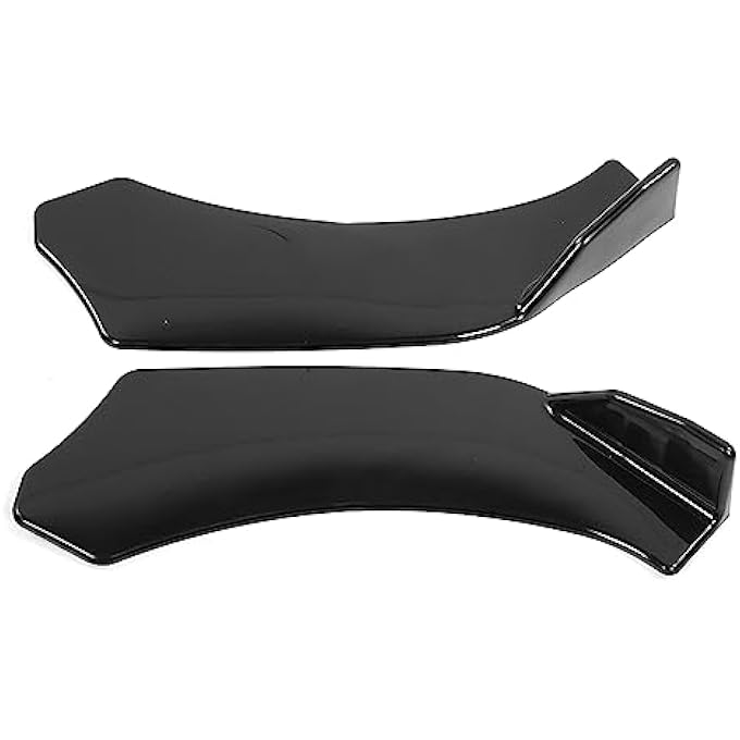 RIZGHWOY 4pcs Universal Car Front Bumper Lip Splitter, Body Shovel Guard Diffuser Auto Spoiler Canards Kit with Rounded Corners Fits for Car SUV - Image 5