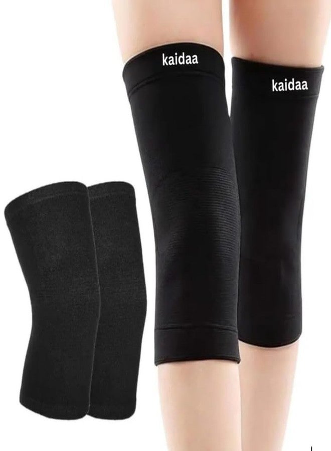 KAIDAA Knee Cap for Men & Women | Compression Knee Support Brace for Pain Relief, Sports & Daily Use | Breathable Cotton Lycra Knee Guard for Gym, Running, Arthritis & Injury Recovery - (Size - M) - Image 1