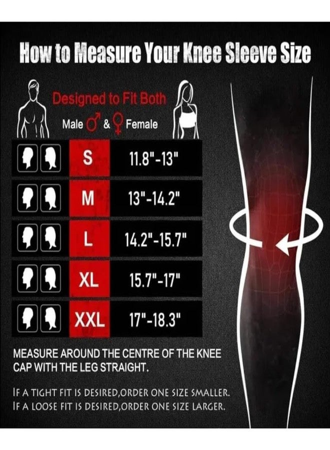 KAIDAA Knee Cap for Men & Women | Compression Knee Support Brace for Pain Relief, Sports & Daily Use | Breathable Cotton Lycra Knee Guard for Gym, Running, Arthritis & Injury Recovery - (Size - M) - Image 4