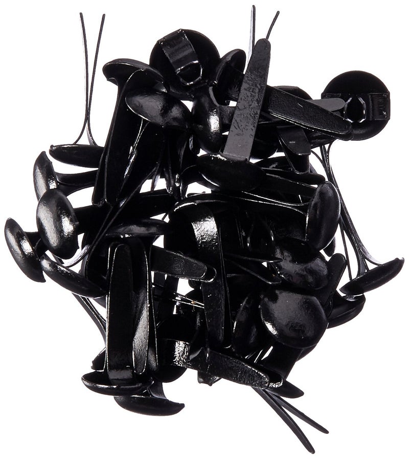 Eyelet Outlet Round Brads, 8mm, Black - Image 3