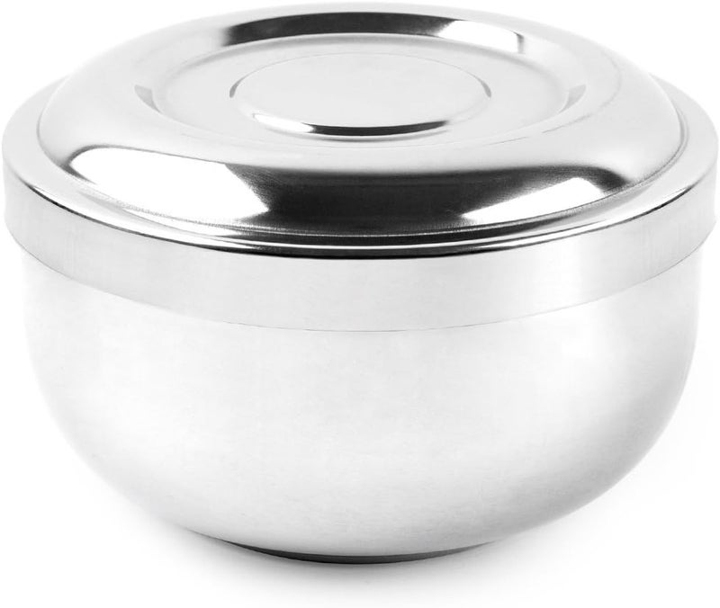 QShave Stainless Steel Shaving Bowl with Lid 4 Inch Diameter Large Deep Size Chrome Plated Shinning Finish Shave Soap Cup Mug - Image 5