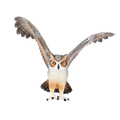 MOJO Great Horned Owl Realistic International Wildlife Toy Replica Hand Painted Figurine (387284) - Image 4