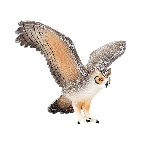 MOJO Great Horned Owl Realistic International Wildlife Toy Replica Hand Painted Figurine (387284) - Image 2