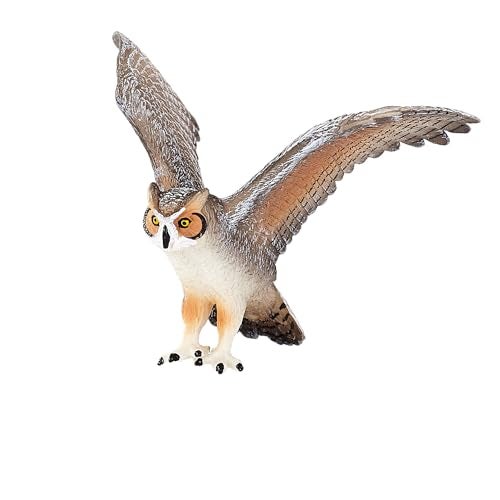 MOJO Great Horned Owl Realistic International Wildlife Toy Replica Hand Painted Figurine (387284) - Image 1