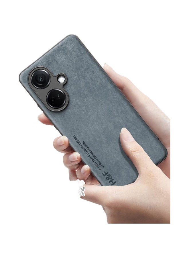 Hotfire Phone Case For Oppo K11, Oppo K11 Protective Cover, Upgraded Skin-Like Lambskin Matte Lens Full Protection, Personalized Silicone Case For Men And Women - Coral Blue - Image 2