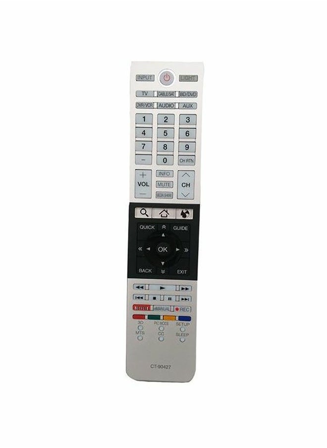 Generic - Universal Remote Control For Toshiba Smart TVs Black/White - Image 1
