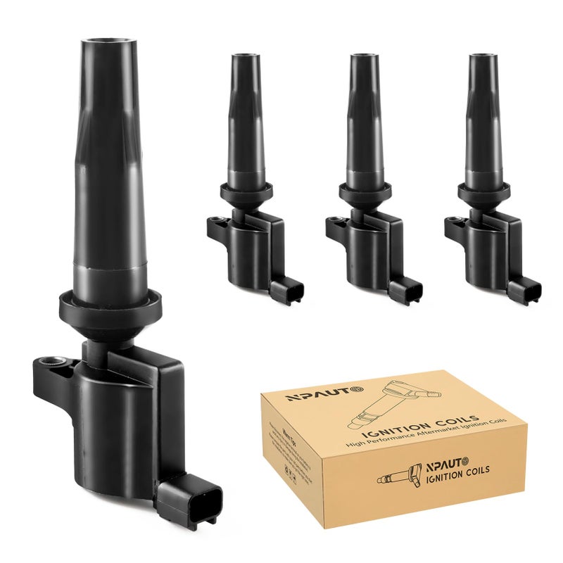 طقم استبدال لفائف الإشعال لسيارات فورد فوكاس إيسكيب رينجر 20 23 25 2005 2006 2007 2008 2009 2010 2011 2012 2013 2014 2015 2016 2017 2018 2019 مازدا 3 تريبيوت ميركوري مارينر FD505 C1453 4 قطع