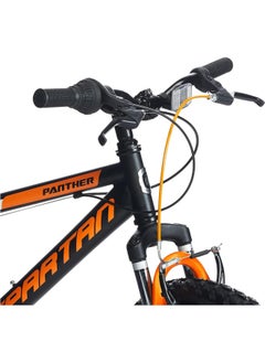 Spartan Panther Mountain Bike with Shimano Shifter | 20 inch wheel size | 7 speed Shimano gears | For teens| Matte black  - Image 3