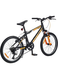 Spartan Panther Mountain Bike with Shimano Shifter | 20 inch wheel size | 7 speed Shimano gears | For teens| Matte black  - Image 2