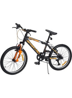 Spartan Panther Mountain Bike with Shimano Shifter | 20 inch wheel size | 7 speed Shimano gears | For teens| Matte black  - Image 1