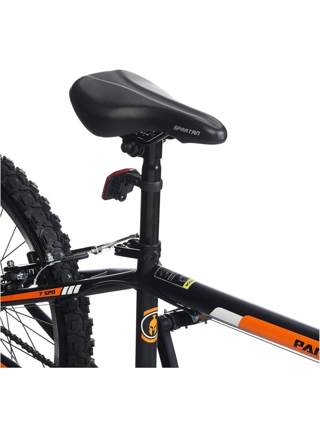 Spartan - Panther Mountain Bike with Shimano Shifter | 20 inch wheel size | 7 speed Shimano gears | For teens| Matte black - Image 1