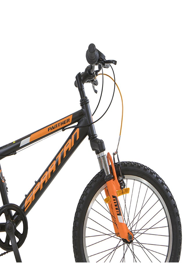 Spartan Panther Mountain Bike with Shimano Shifter | 20 inch wheel size | 7 speed Shimano gears | For teens| Matte black  - Image 3