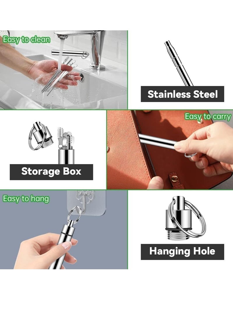 Generic Ear Cleaner kit Earwax Removal Set 6Pcs Stainless Steel Ear wax Removal Tool set Reusable Ear Pick Tools Set with Storage Box(Silver)  - Image 5