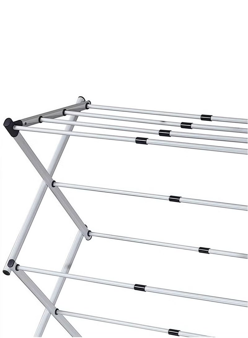 Folding Clothes Drying Rack with Strong Steel Frame and 11 Coated Dowels - Image 4