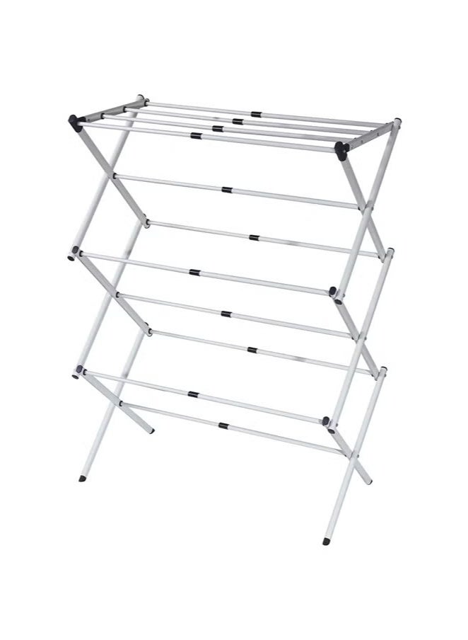 Folding Clothes Drying Rack with Strong Steel Frame and 11 Coated Dowels - Image 1
