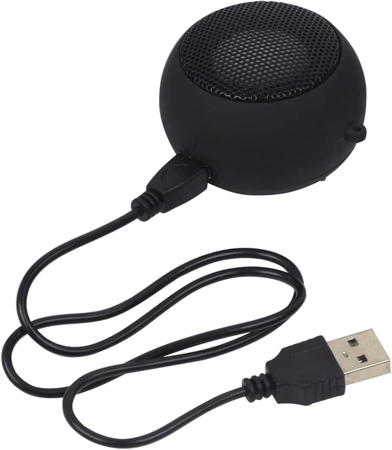 Mini Portable Speaker with Aux Input 3 5mm Jack Rechargeable Travel Speaker Black - Image 5