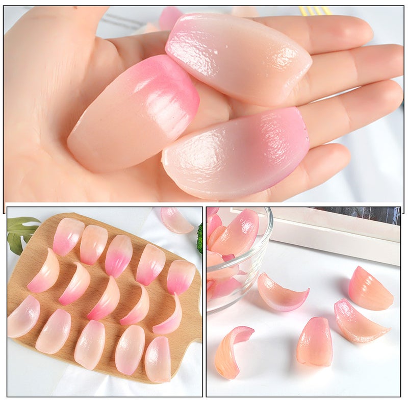 12 pcs Onion Slices Artificial Vegetable Lifelike Onion Slice Fake Vegetable Model Photography Prop - Image 5