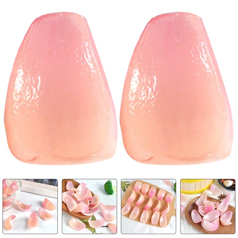 12 pcs Onion Slices Artificial Vegetable Lifelike Onion Slice Fake Vegetable Model Photography Prop - Image 3