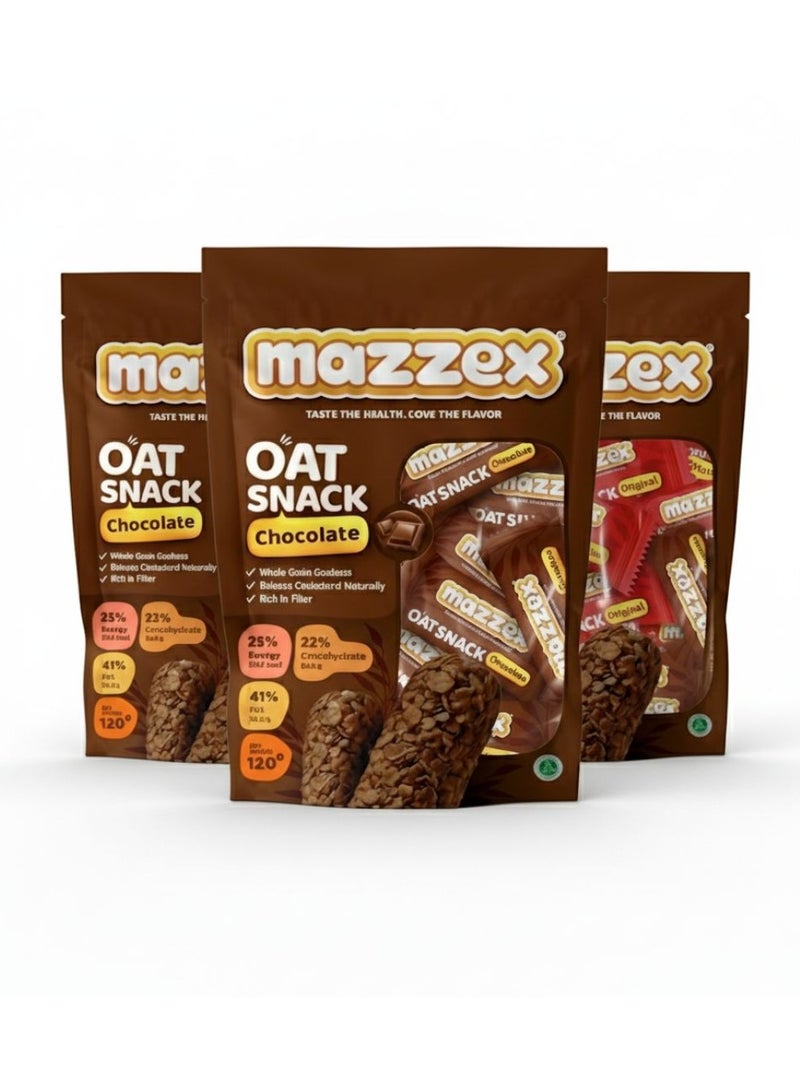 مازكس وجبة الشوفان بالشوكولاتة من مازكس – عبوة من 3 (120 جم لكل عبوة، إجمالي 360 جم) - Image 1