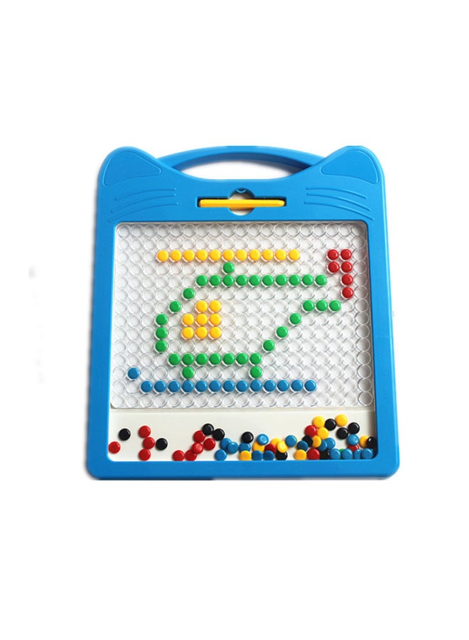 Magnetic Brush Drawing Board Jigsaw Puzzle Toy To Stimulate Children's Imagination, Concentration, Educational Thinking Training Drawing Board-Color:933 Big Cat Blue - Image 1
