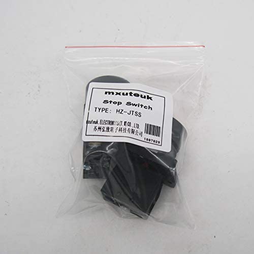 mxuteuk Momentary Start Stop Switch Push Button + 1NC Red Mushroom Latching Emergency e Stop Switch Station Box Pushbutton Switch HZ-JTSS - Image 5