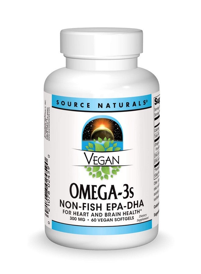 Source Naturals Vegan Omega 3S Non Fish Epa Dha For Heart And Brain Health Support* 300 Mg 60 Vegan Softfgels - Image 2