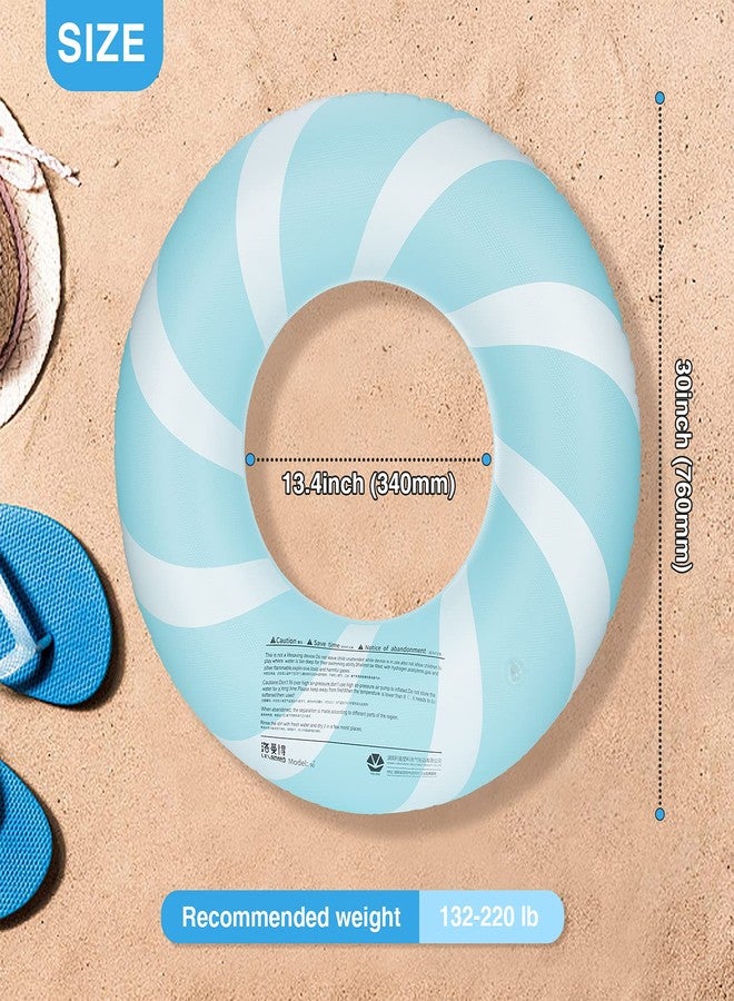 Bestrip Pool Floats Adult Size for Kids Age 8-12 Adults Inflatable Floats Swimming Ring Toys Beach Pool Party Lake Use (1PCS-Blue) - Image 5