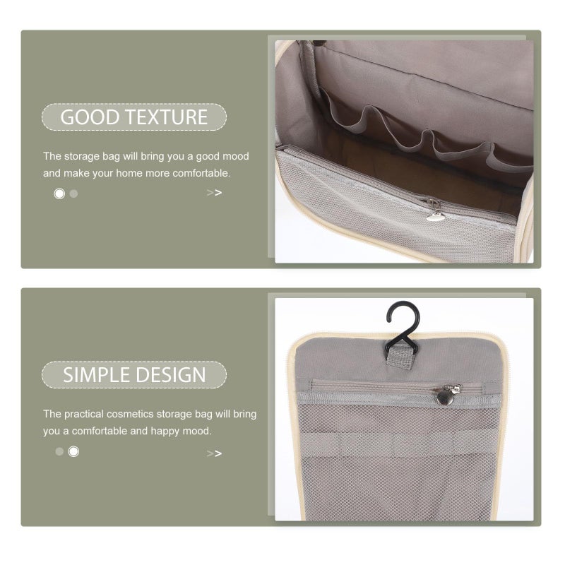 Large Waterproof Hanging Cosmetic Bag With Dry Wet Separation For Travel Women - Image 4