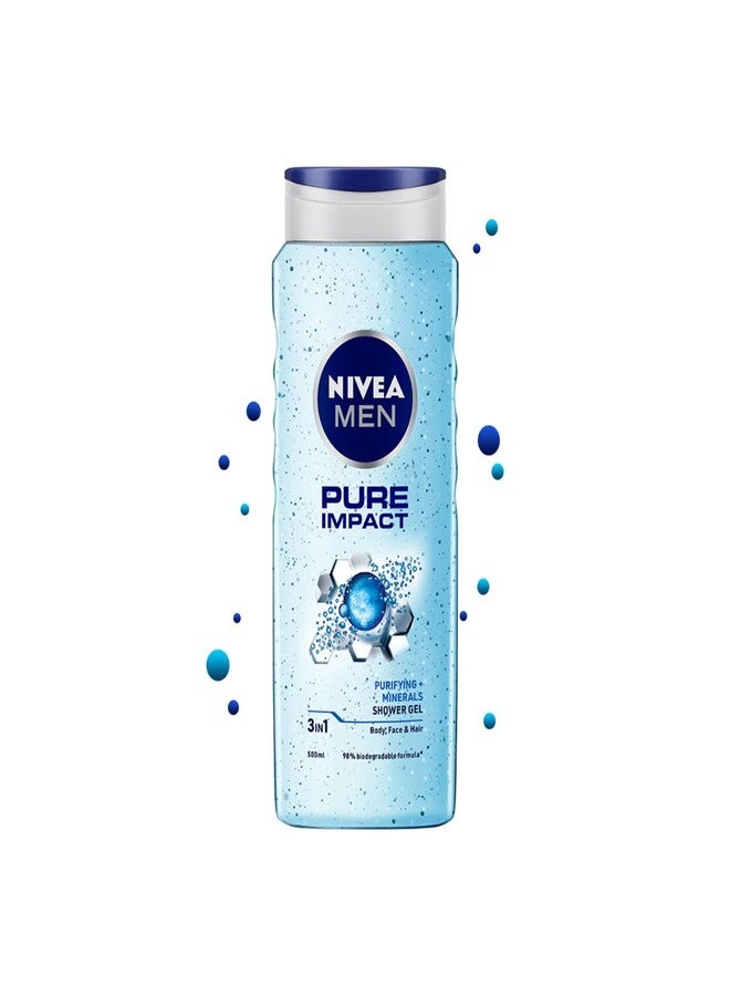 Nivea Pure Impact Shower Gel, 500ml - Image 2