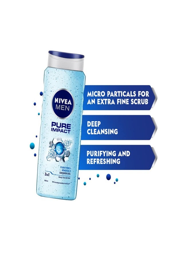 Nivea Pure Impact Shower Gel, 500ml - Image 4