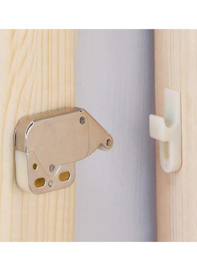 yongsheng - 2pcs Push To Open Touch Release Lock Spring Loaded Mini Tip Latch Cupboard Door（Small size - Hook lock） - Image 1