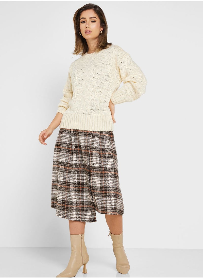 ONLY - Round Neck Knitted Sweater - Image 1