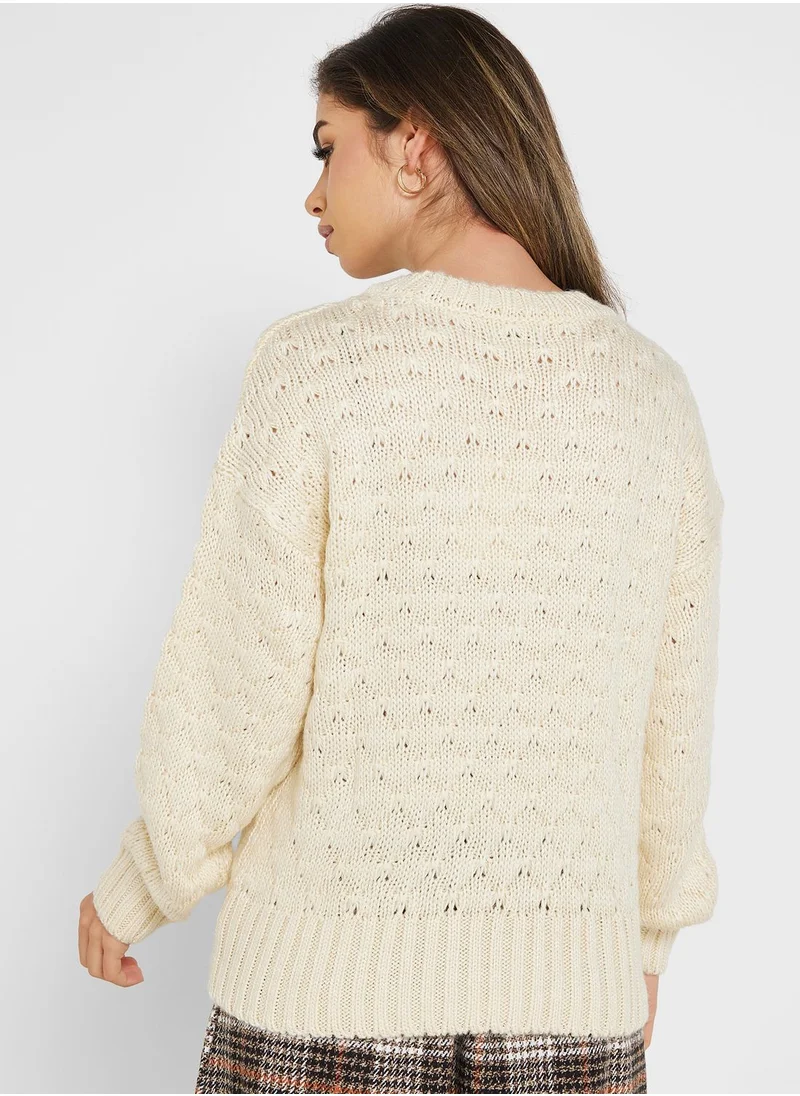 ONLY Round Neck Knitted Sweater