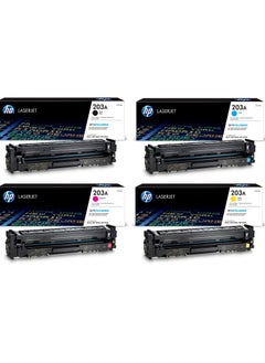 HP Toner Pack of 4 HP 203A Original LaserJet Toner Cartridge Black, Cyan, Yellow & Magenta  - Image 2