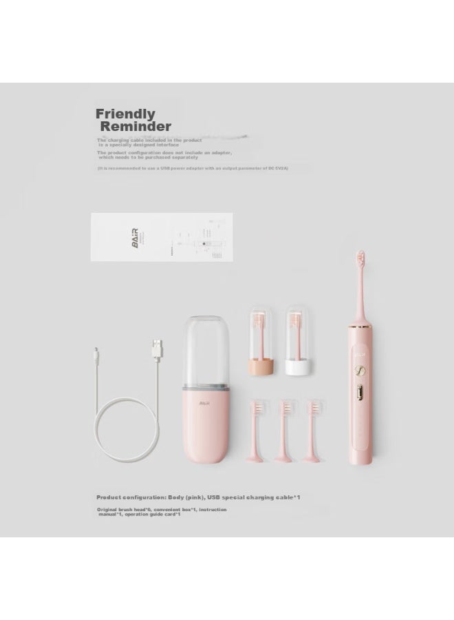 B-Air Byer G2/g201 Premium Flagship Electric Toothbrush Sonic Adult Student Couple Automatic Vibrating Men Women Gift Box For Friends True Love Pink - Image 4