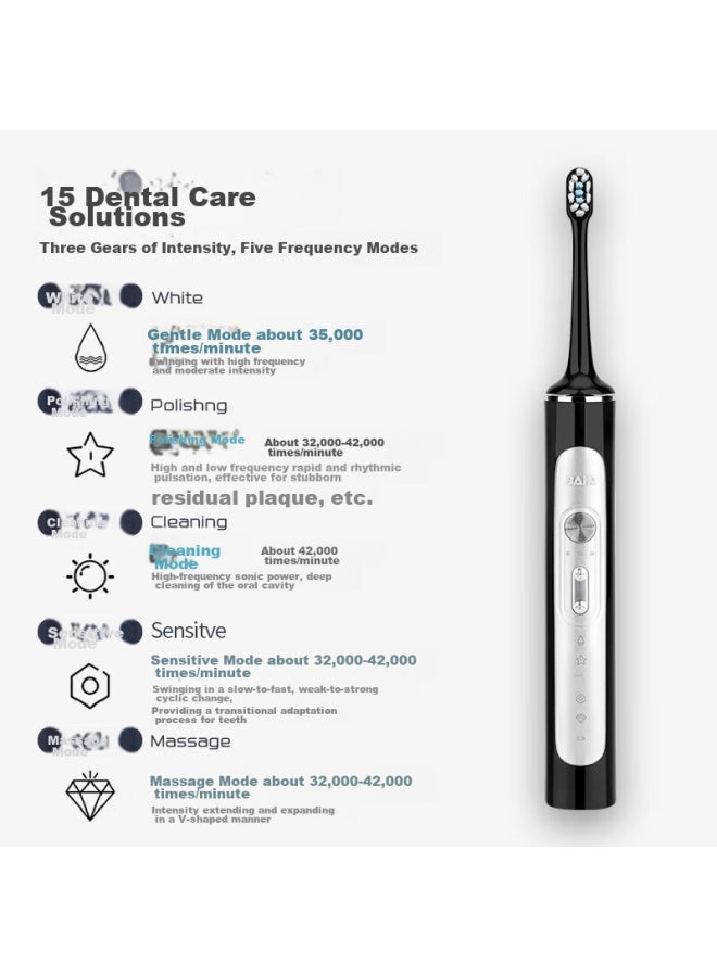 B-Air Byer G2/g201 Premium Flagship Electric Toothbrush Sonic Adult Student Couple Automatic Vibrating Men Women Gift Box For Friends True Love Pink - Image 2