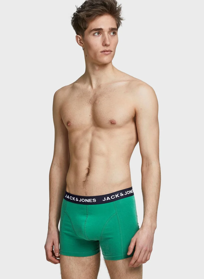 JACK & JONES 5 Pack Logo Band Assorted Trunks