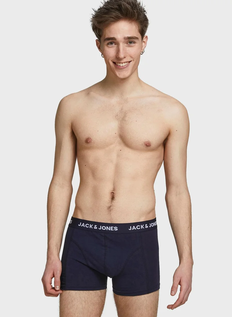 JACK & JONES 5 Pack Logo Band Assorted Trunks