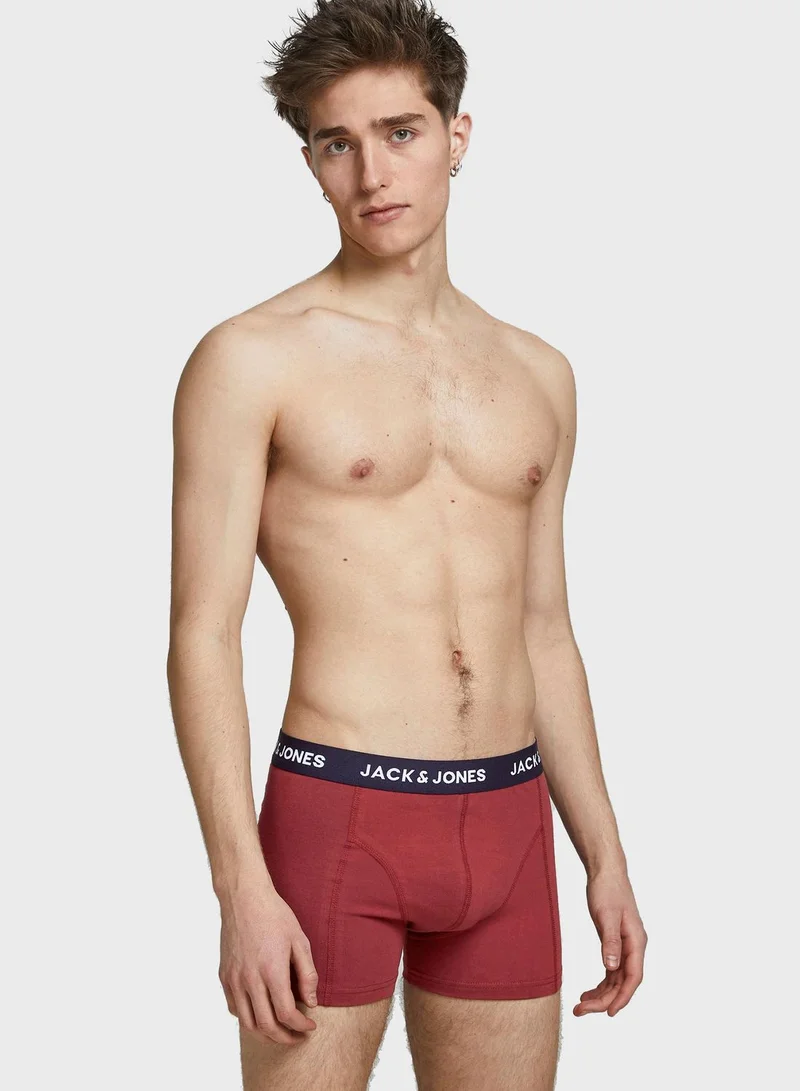 JACK & JONES 5 Pack Logo Band Assorted Trunks