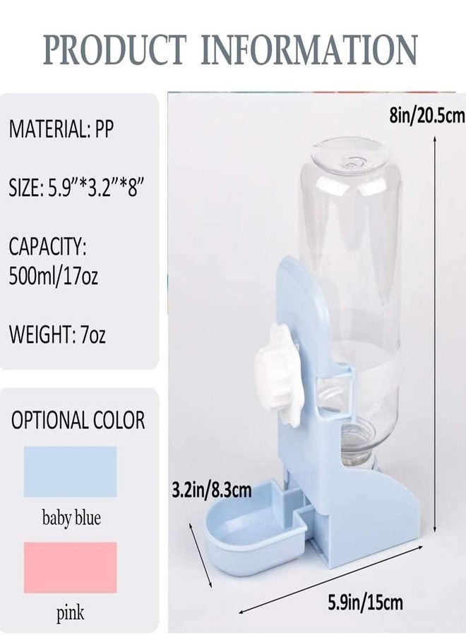 kathson Rabbit Water Bottle, 17oz Hanging Water Fountain Automatic Dispenser No Leak WaterFeeder for Bunny Chinchilla Guinea Pig Hedgehog Ferret - Image 5