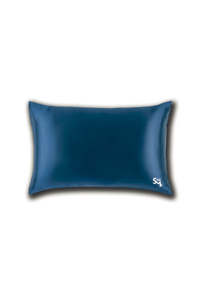 SILK ME Pure Mulberry Silk Pillowcase Blue  - Image 1