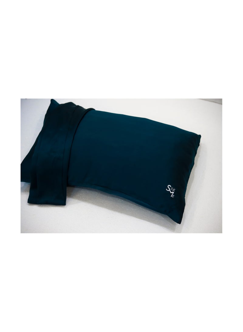 SILK ME Pure Mulberry Silk Pillowcase Blue  - Image 3