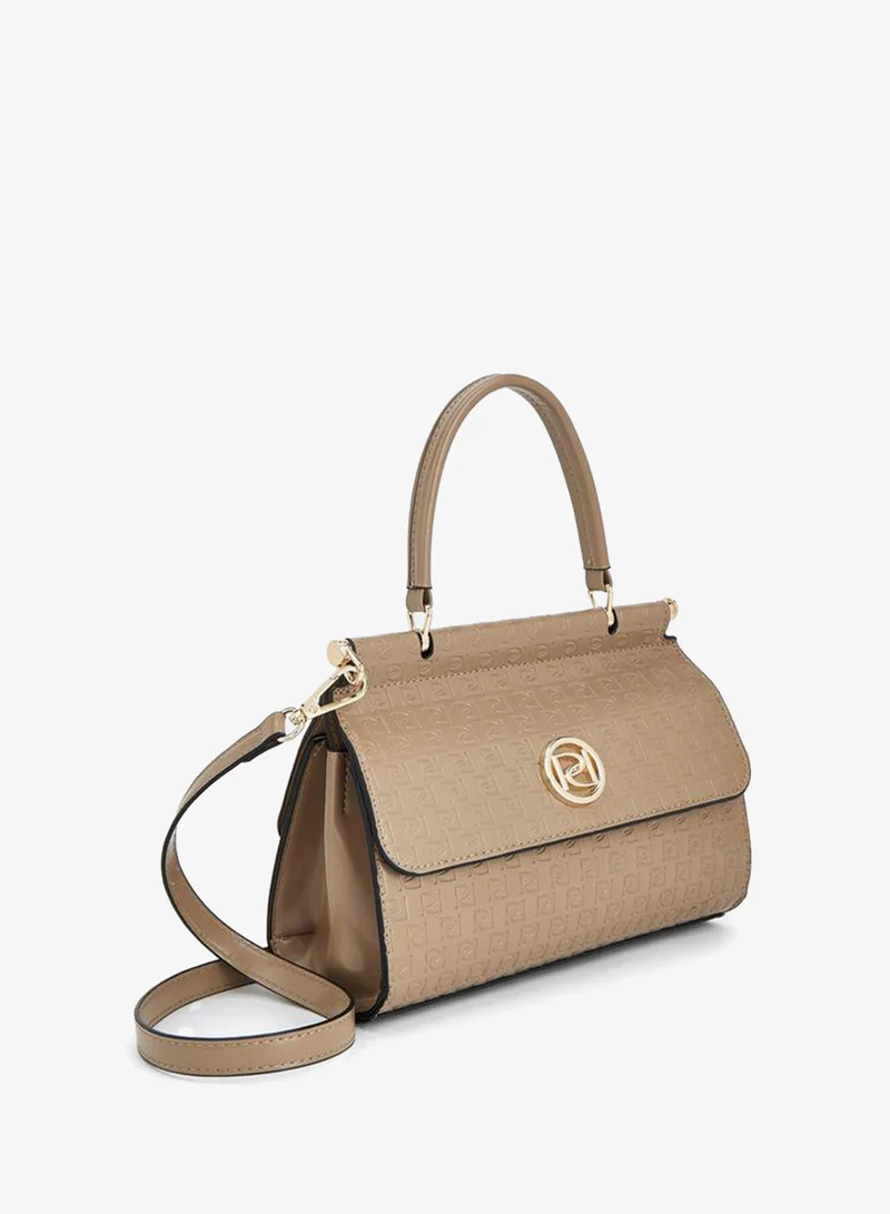 Paprika TAUPE Embossed Monogram Satchel Bag for Women | Best Price UAE