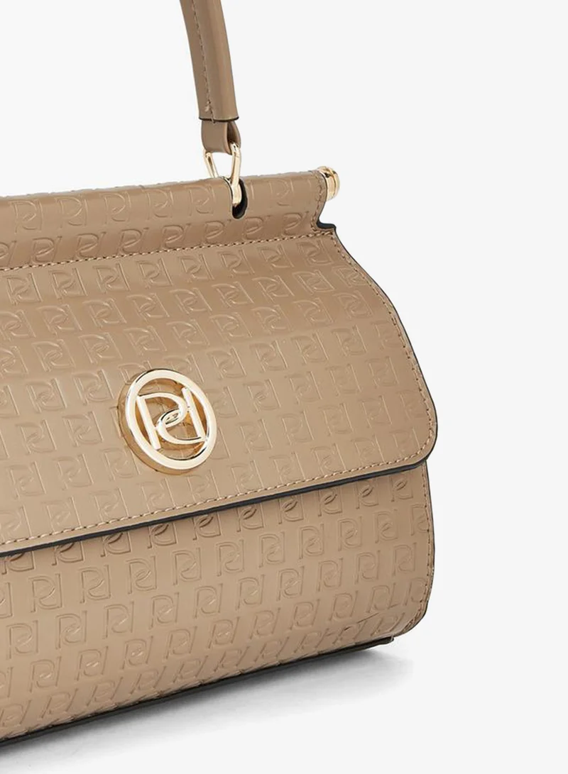 Paprika TAUPE Embossed Monogram Satchel Bag for Women | Best Price UAE