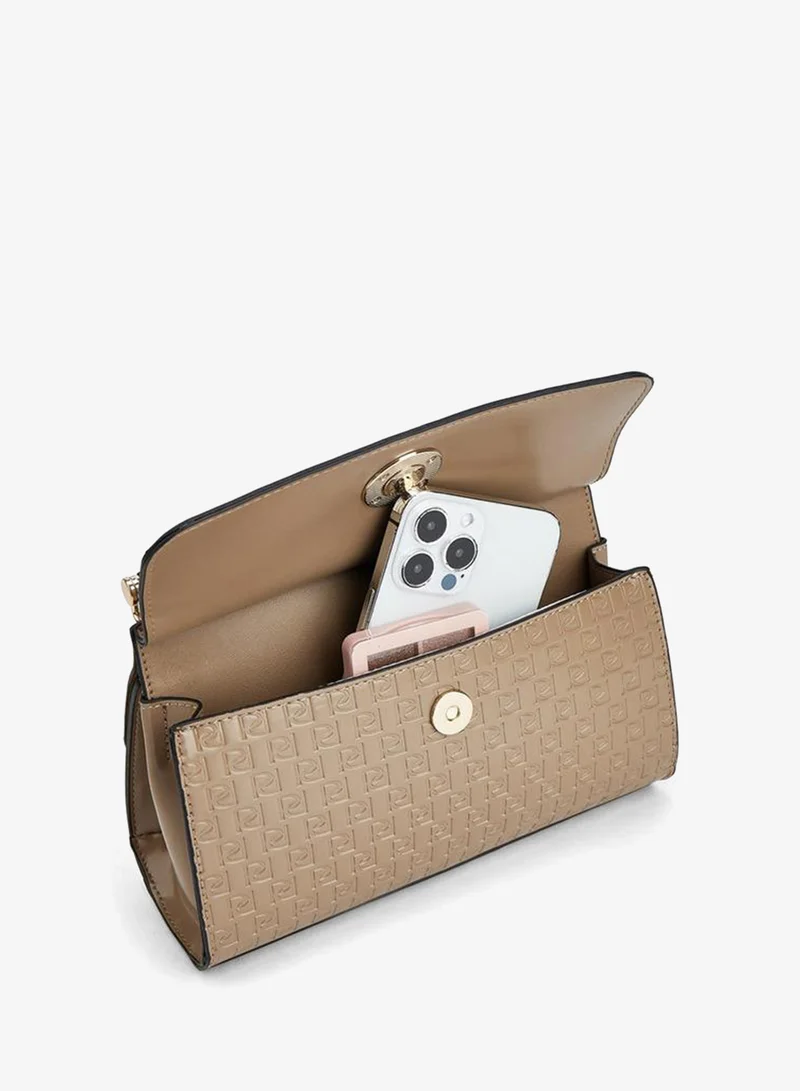 Paprika TAUPE Embossed Monogram Satchel Bag for Women | Best Price UAE