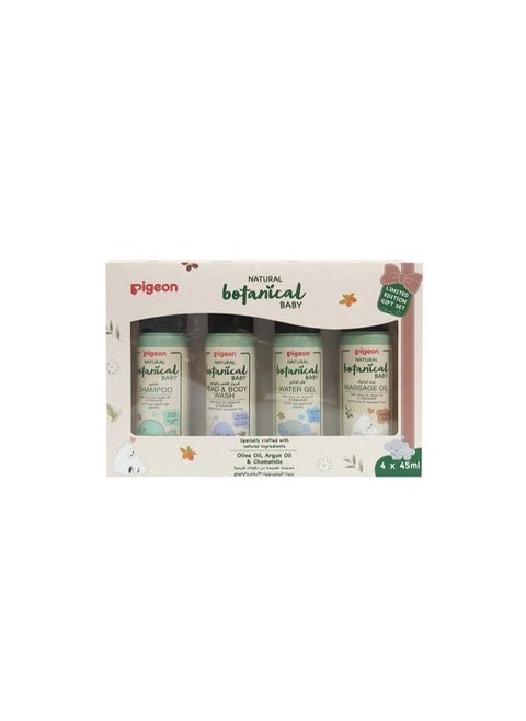 Pack Of 4 Pigeon Natural Botanical Baby Travel set, 4 x 45 Ml