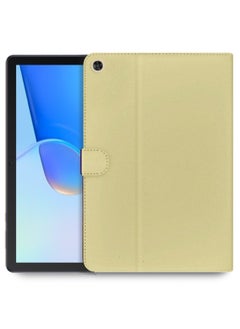 اوميكر حافظة جلدية عالية الجودة مع حامل مغناطيسي لهاتف Huawei MatePad SE 2022 10.4 بوصة ذهبي  - Image 1