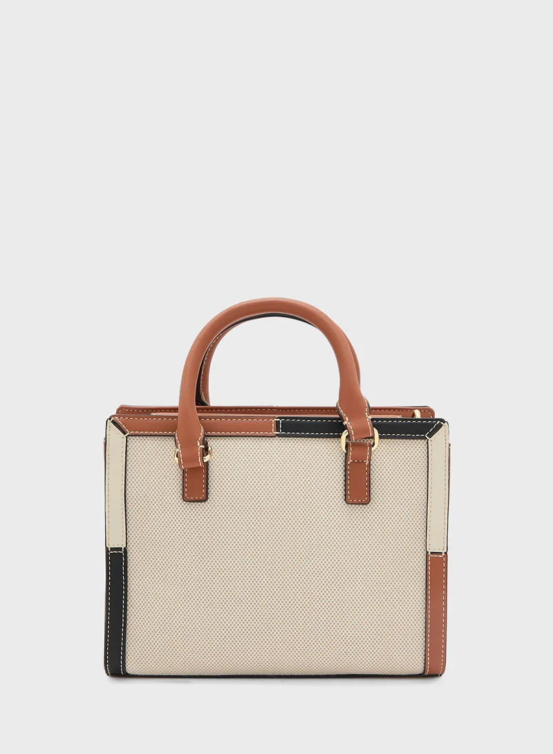 Love Moschino NATURAL CANVAS-MULTICOLOUR PU NATURAL CANVAS-MULTI